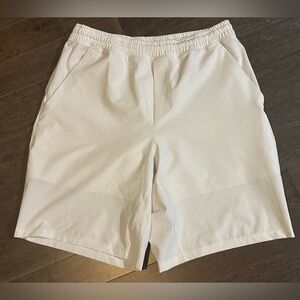 lululemon Pace Breaker Shorts Men’s L White Lined Athletic Running Gym 7” LN
